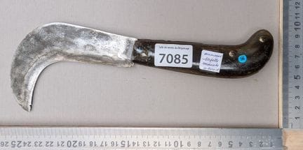 Serpette ancienne avec manche en corne (pliante) -