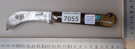 Serpette ancienne avec manche en corne (pliante) -