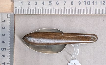 Ancienne cuillère pliante - Dimensions et état voi