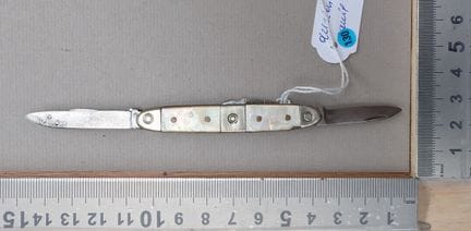 Canif ancien 3 lames - Dimensions et état voir pho