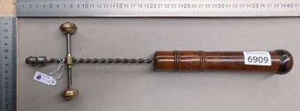 1 drille acier bronze bois divers métiers - Dimens