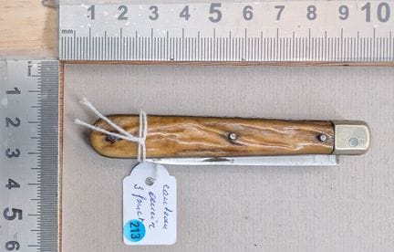 Couteau ancien 3 fonctions - Dimensions et état vo