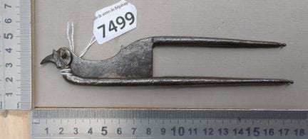1 ancien coupe bétel XVIIIème fer forgé - Dimensio