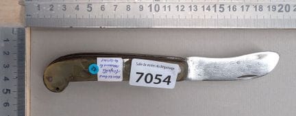 Serpette ancienne avec manche en corne (pliante) -
