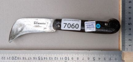 Serpette ancienne avec manche en corne (pliante) -