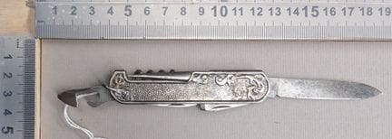Ancien canif métallique multifonctions IPAYF - Dim