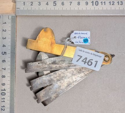 1 flamme de vétérinaire 5 lames + laiton - Dimensi