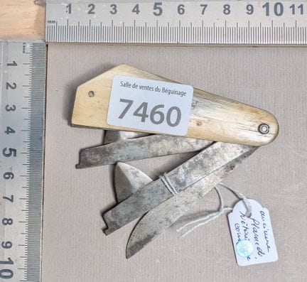1 flamme de vétérinaire 3 lames corne BAUDOT E et 