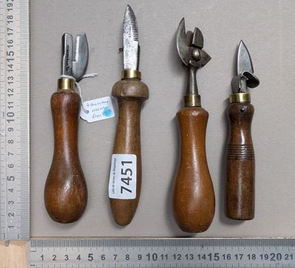 4 anciens ouvre boite - Dimensions et état voir ph