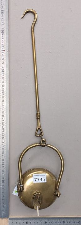 1 ancien lampe de mineur à huile acier bronze XVII