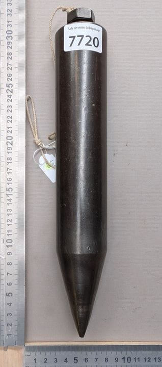 Rare ancien fil à plomb 30 cm 3 kg - Dimensions et