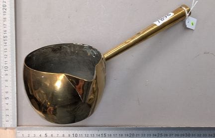 1 ancien poêlon en cuivre - Dimensions et état voi