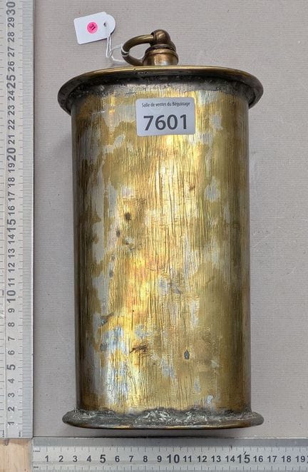 1 ancienne bouillotte en métal - Dimensions et éta