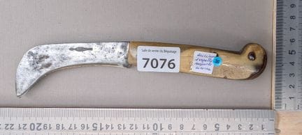 Serpette ancienne avec manche en corne (pliante) -