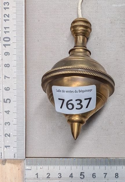 Ancien fil à plomb en cuivre  très beau - Dimensio