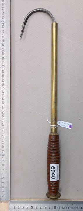 1 crochet à saumon ancien ouvert 72 cm fermé 42 cm