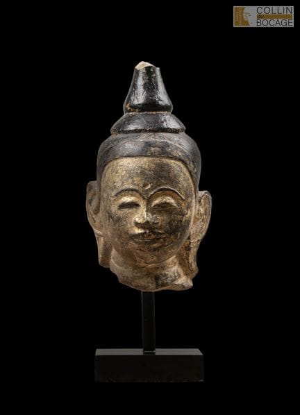 CAMBODGE, POST KHMER, XVI-XVIIIème siècle.
Tête de