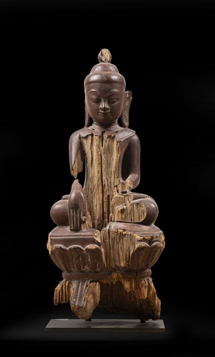 BIRMANIE, Royaume d'Ava, XVIIIE siècle.
Bouddha as