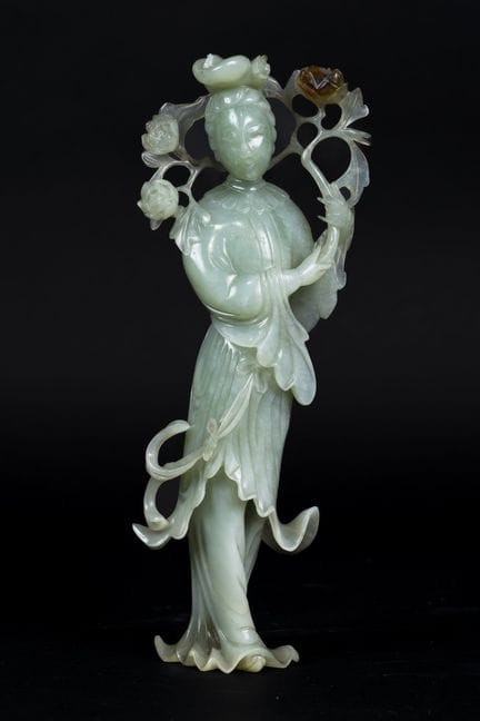 Chine, XXème siècle. 
Sculpture en ronde bosse d'u