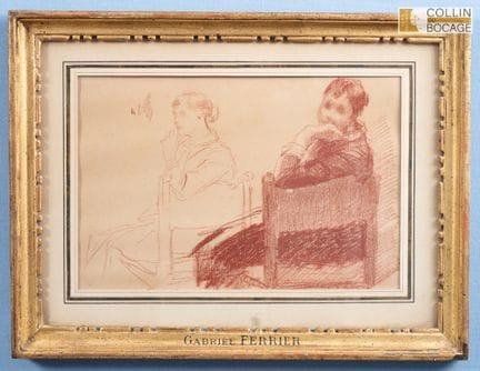 Gabriel FERRIER (1847–1914)
Sitzende Figur
Rötel
2