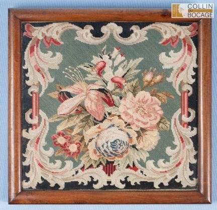 Stickerei „Blumen“
Epoche Napoleon III.
30 x 30 cm