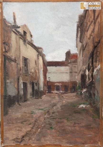 Léonce PELLETIER (1869–1950) 
Dorf 
Öl auf Leinwan