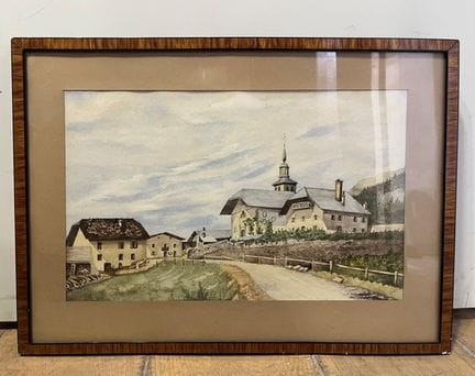 BASSET (tätig 1925)
Ein Bergdorf und Berglandschaf