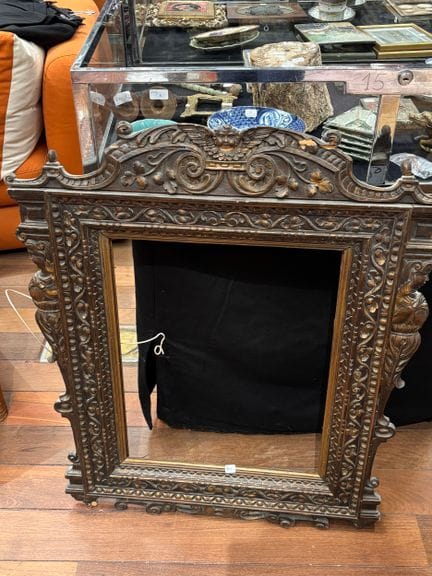 Renaissance-style carved wooden frame