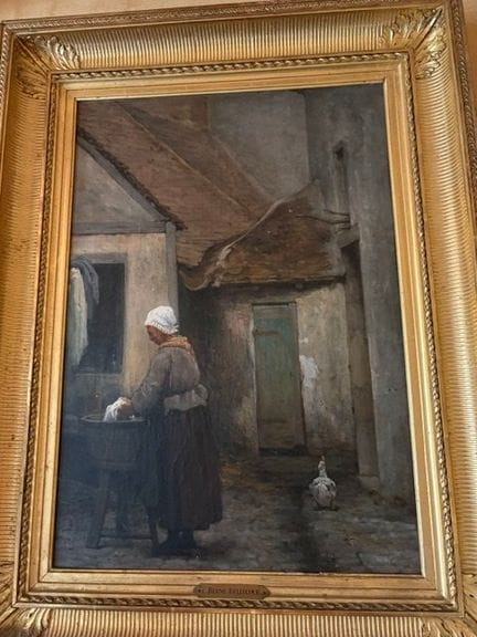 E.BERNE- BELLECOUR (1838-1910)
Femme à la bassine
