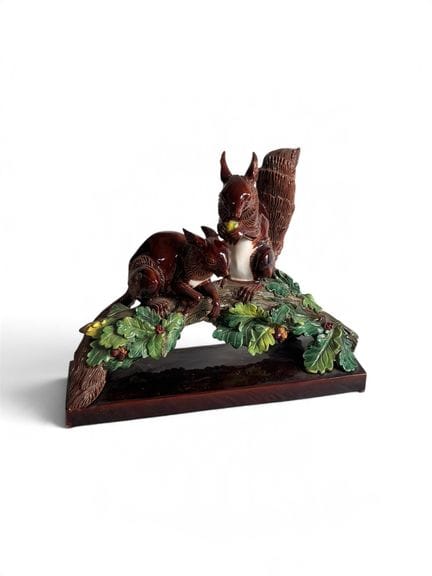 The Two Squirrels. Slip cast. Circa 1960. Length: 
