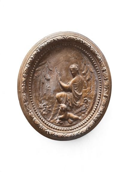 Young Woman with a Quiver
Bas-relief  Circa 1900
7