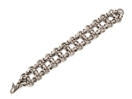 Bracelet de Biker en argent 800 millièmes, composé