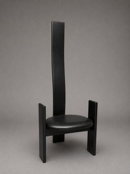 （设计）维科·马吉斯特雷蒂（VICO MAGISTRETTI，1920-2006）六把三脚椅系列，窄