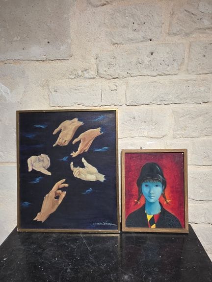 Escuela contemporánea
- Asiático con gorro. Lienzo
