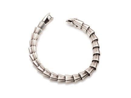 Bracelet de Biker en argent 925 millièmes, composé