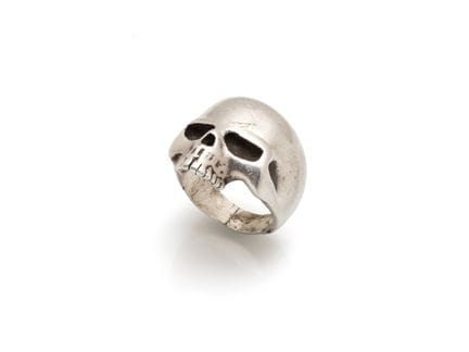 Bague chevalière en argent 925 millièmes représent