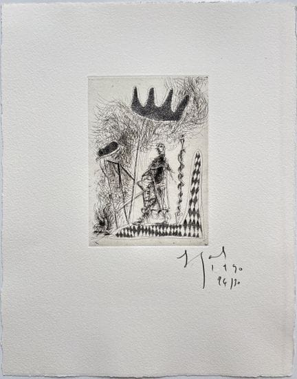 热拉尔·加鲁斯特（Gérard GAROUSTE，生于1946年）
无题，1990年
铜版蚀刻与干刻