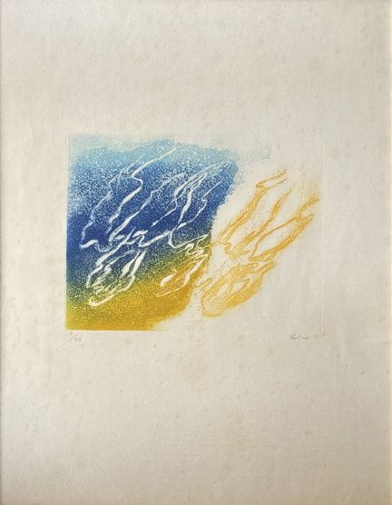 让·福特里耶（1898-1964）
《暴风雨》，1948年
彩色版画，纸本，签名并编号49/50
6