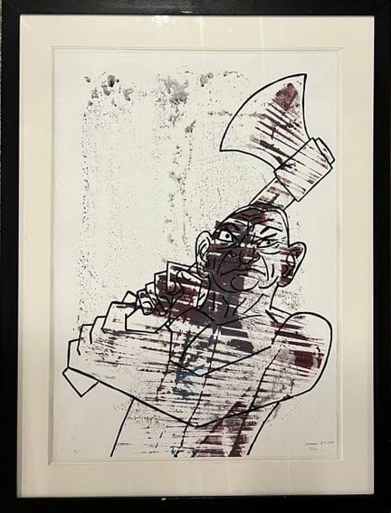 奥托·穆尔（Otto MUEHL，1925-2013）
无题，2000年
彩色丝网印刷于纸上，右下角