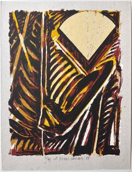 热拉尔·蒂图斯-卡梅尔（1942年出生）
《纹章集 III》，1989年
彩色丝网印刷作品，印于纸上