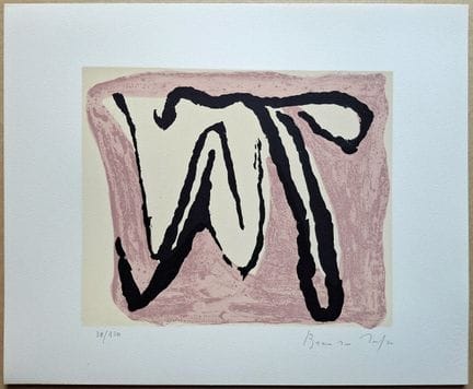 “*” Bram Van Velde (1895–1981) 
Pink Composition
C