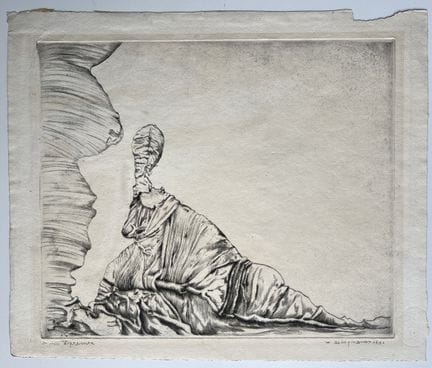 “*”库尔特·塞利格曼（1900-1962）
无题，1940年
纸本蚀刻版画，右下角签名并注明日期，