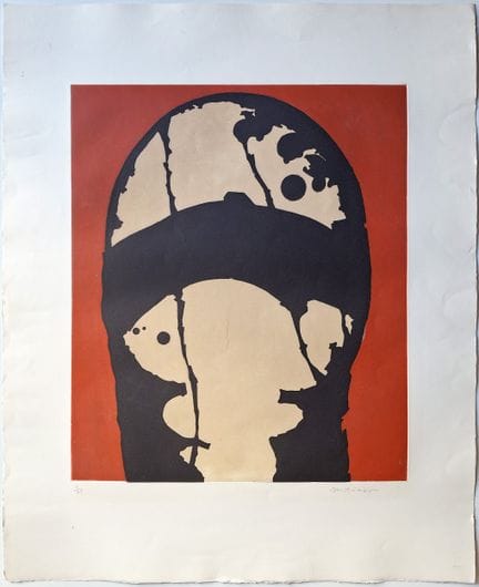 皮埃尔·德米特里恩科（1925-1974）
《被处决者》，1975年
彩色版画，纸本，右下角有艺术家