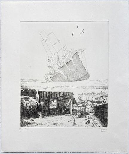 菲利普·莫利茨（Philippe MOHLITZ，1941-2019）
《海湾》，2000年
铜版画
