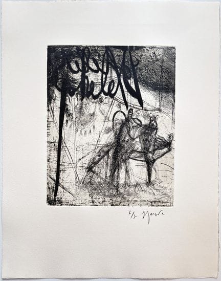 热拉尔·加鲁斯特（1946年出生）
无题
铜版蚀刻版画，纸本，右下角签名并标注编号6/30
42 x