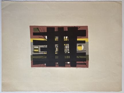 “*”伯纳德·昆廷（1923-2020）
无题
彩色石版画，纸本，右下角签名，左下角标注编号 99/