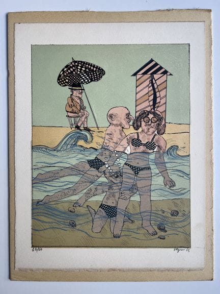 “*”安东尼奥·塞吉（1934-2022）
《夏季》OP第4号（第35号），1965年
纸本彩色石版