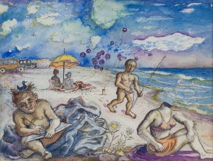 DAVID BURLIUK (RUSSISCH, 1882–1967)
Am Strand, um 