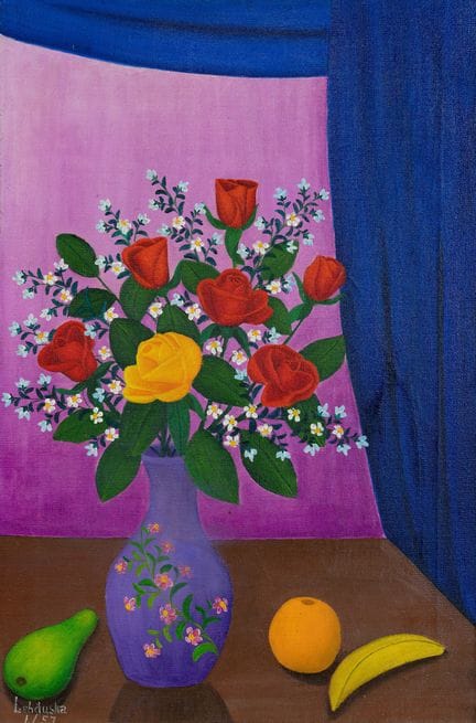 LAWRENCE LEBDUSKA (AMERICANO 1894-1966)
Natura mor