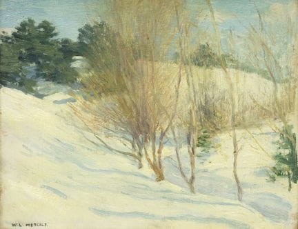 WILLARD LEROY METCALF (AMERICANO 1858-1925)
Invern